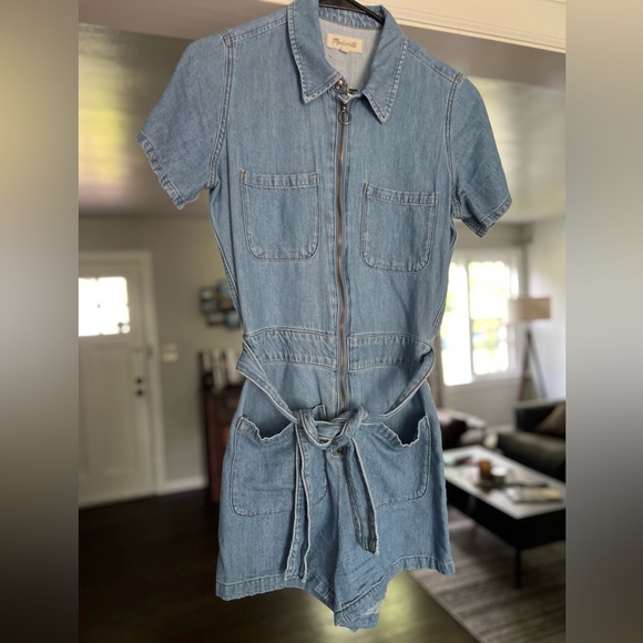 Madewell Denim Romper - Picture 1 of 5